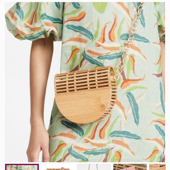 CULT GAIA
Ark Cutout Bamboo Flap Crossbody Bag In Natural NWT $260 fall  purse - Picture 2 of 11